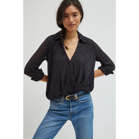 Anthropologie Tops - NWT Anthropologie Maeve Lydia Floral Burnout Top